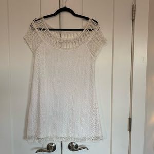 Socialite White Lace Dress